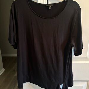 Talbots Classic Black Short Sleeve Top